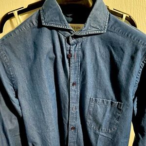 Mens Eton denim dress shirt